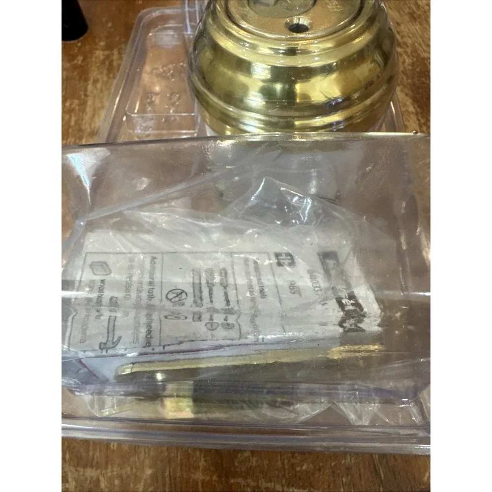 Schlage‎ Lock Company Double Cylinder Deadbolt Bright Brass
